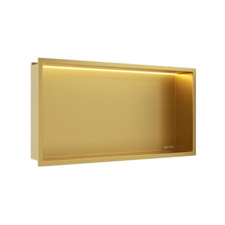 Raft încastrat Balneo Wall-Box One, 60x30x10 cm, Auriu cu LED [2]