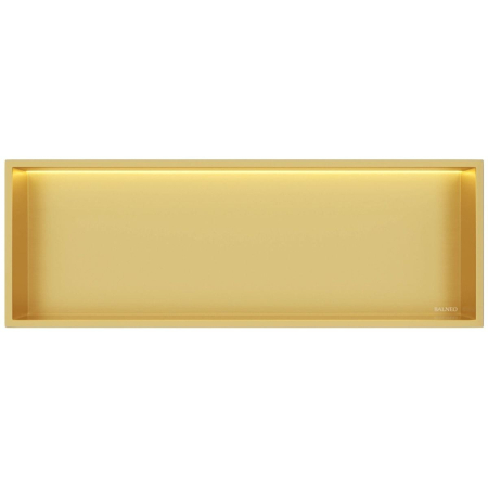 Mobilier - Raft încastrat Balneo Wall-Box One, 90x30x10 cm, Auriu cu LED