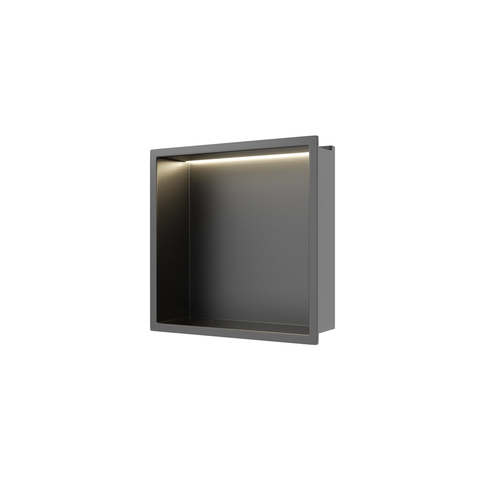 Raft încastrat Balneo Wall-Box One, 30x30x10 cm, Grafit cu LED [2]