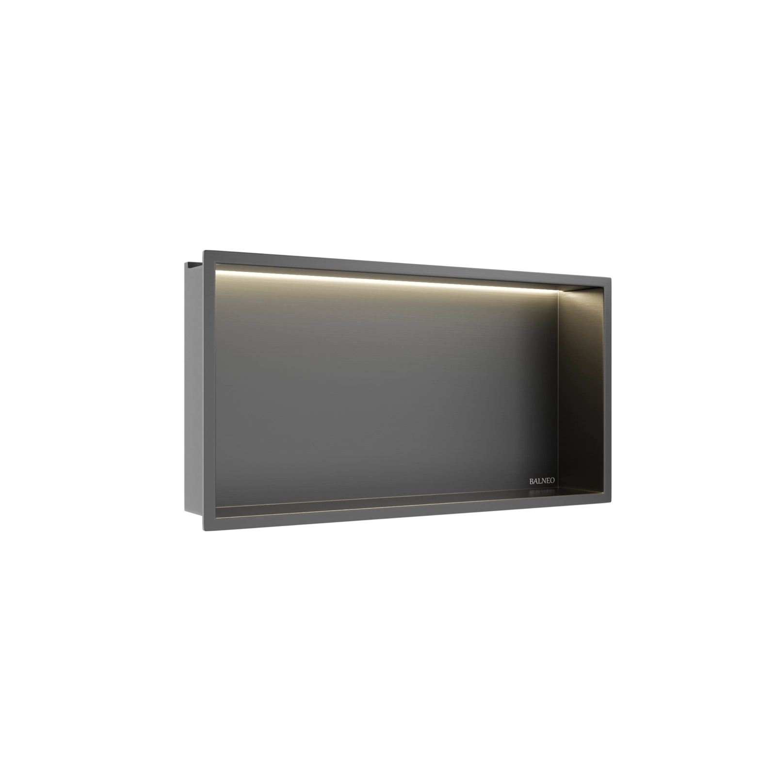 Raft încastrat Balneo Wall-Box One, 60x30x10 cm, Grafit cu LED [3]