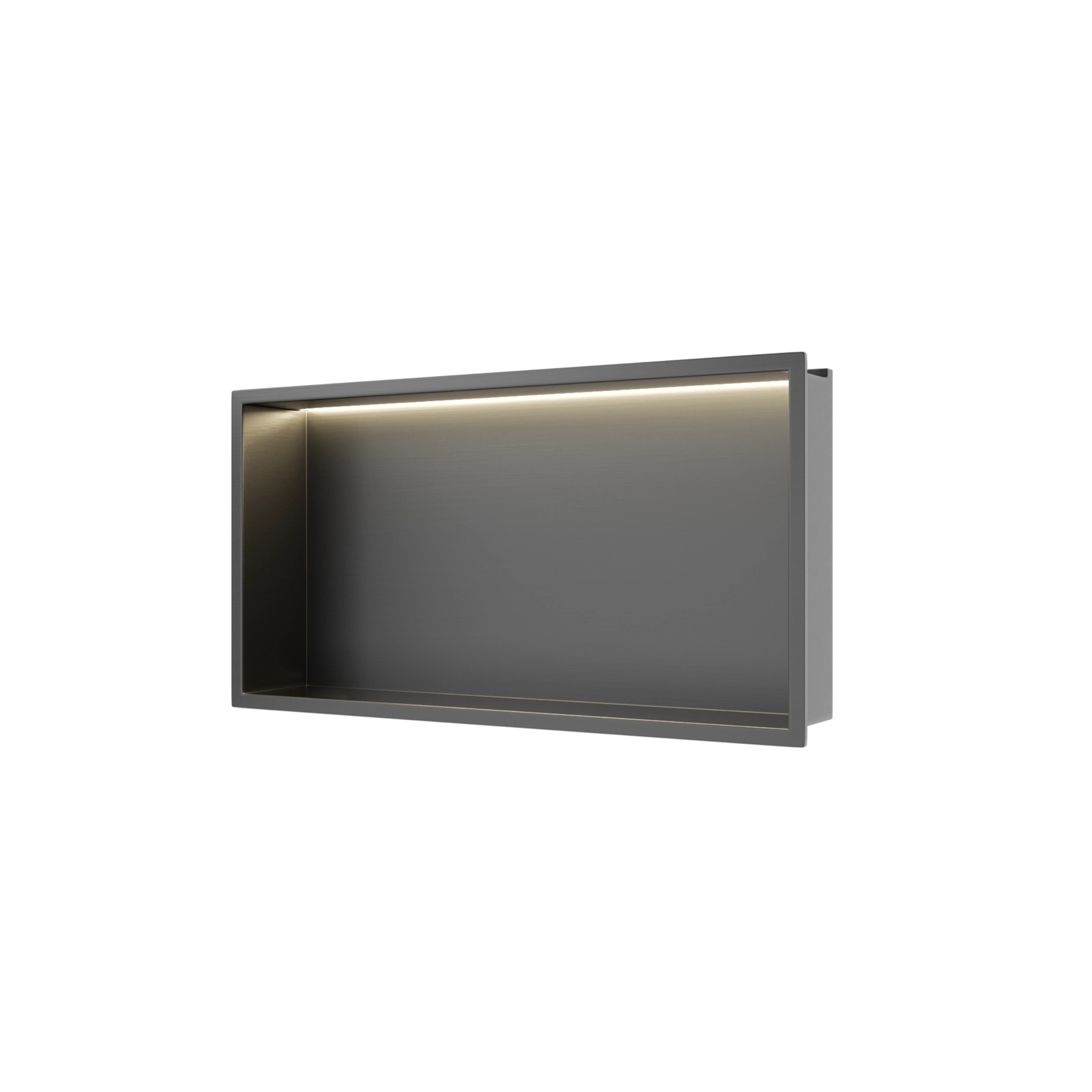 Raft încastrat Balneo Wall-Box One, 60x30x10 cm, Grafit cu LED [1]