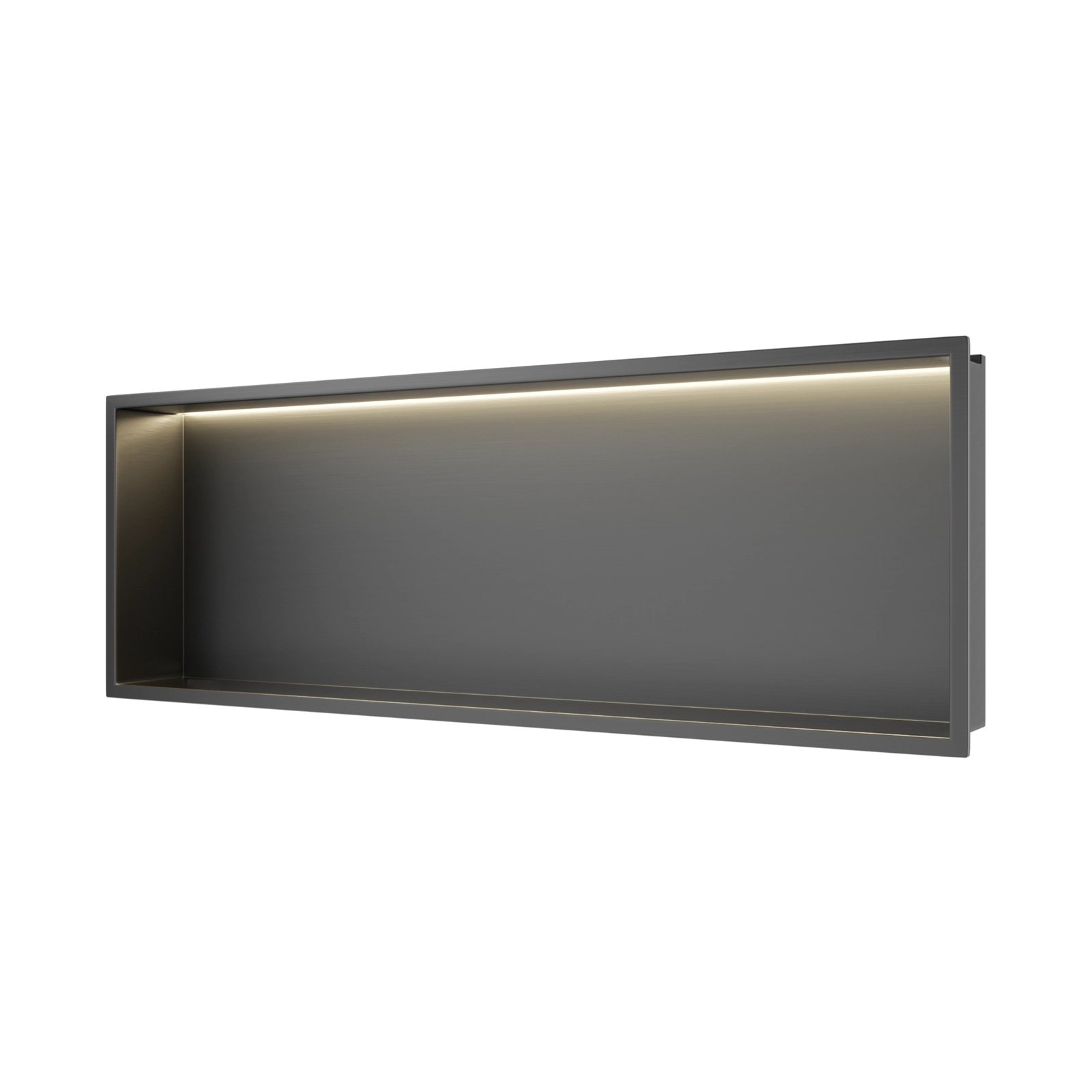 Raft încastrat Balneo Wall-Box One, 90x30x10 cm, Grafit cu LED [1]