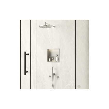 Raft incastrat Balneo Wall-Box One, nisa de dus, Inox, cu LED, 30x30x10 cm [3]
