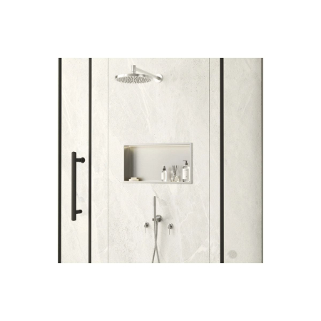Raft incastrat Balneo Wall-Box One, nisa de dus, Inox, cu LED, 60x30x10 cm [3]
