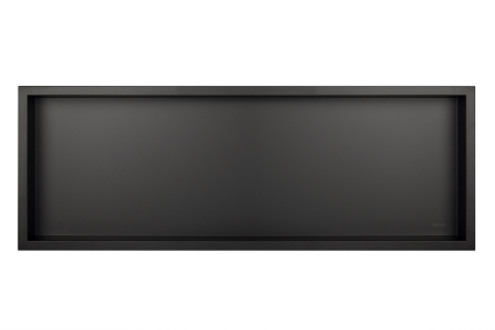 Raft incastrat Balneo Wall-Box, nisa de dus, negru periat, 90x30x7 cm [1]