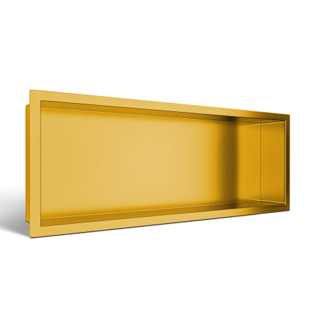 Raft incastrat Balneo Wall-Box, nisa de dus, auriu periat, 60x20x10 cm [2]