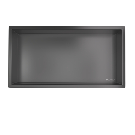Mobilier - Raft incastrat Balneo Wall-Box One, nisa de dus, Gun Metal periat, 60x30x10 cm