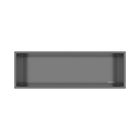 Mobilier - Raft incastrat Balneo Wall-Box One, nisa de dus, Gun Metal periat, 90x30x10  cm