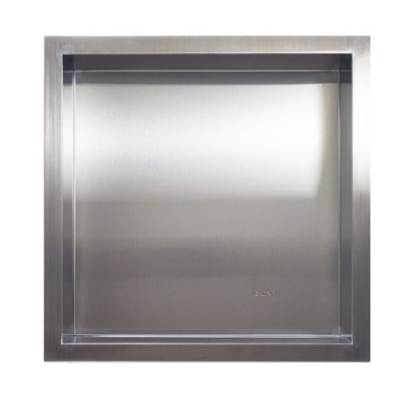 Rafturi incastrate - Raft incastrat patrat Balneo Wall-Box, nisa de dus, inox periat, 30 x 30 x 10 cm