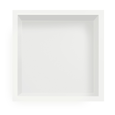 Raft incastrat patrat Balneo Wall-Box, nisa de dus, alb mat, 30 x 30 x 10 cm [1]