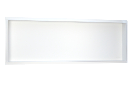 Raft incastrat Balneo Wall-Box, nisa de dus, alb periat, fara rama, 90x30x7 cm [1]