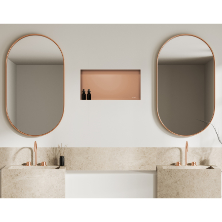 Raft incastrat Balneo Wall-Box, nisa de dus, cupru, fara rama, 60x30x10 cm [1]