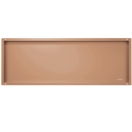 Mobilier - Raft incastrat Balneo Wall-Box, nisa de dus, cupru, fara rama, 90x30x10 cm
