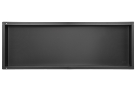 Raft incastrat Balneo Wall-Box, nisa de dus, negru periat, fara rama, 90x30x7 cm [3]