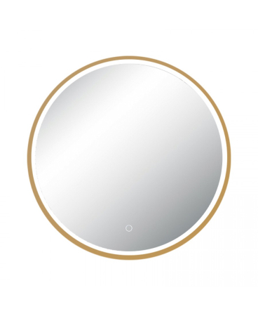 Iluminat decorativ - Oglindă cu iluminare LED, 15W, 3000K / 4000K, auriu anodizat, IP44, Zambelis Lights 25389