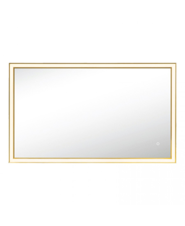 Iluminat decorativ - Oglindă cu iluminare LED, 30W, 3000K / 4000K, auriu anodizat, IP44, Zambelis Lights 25394