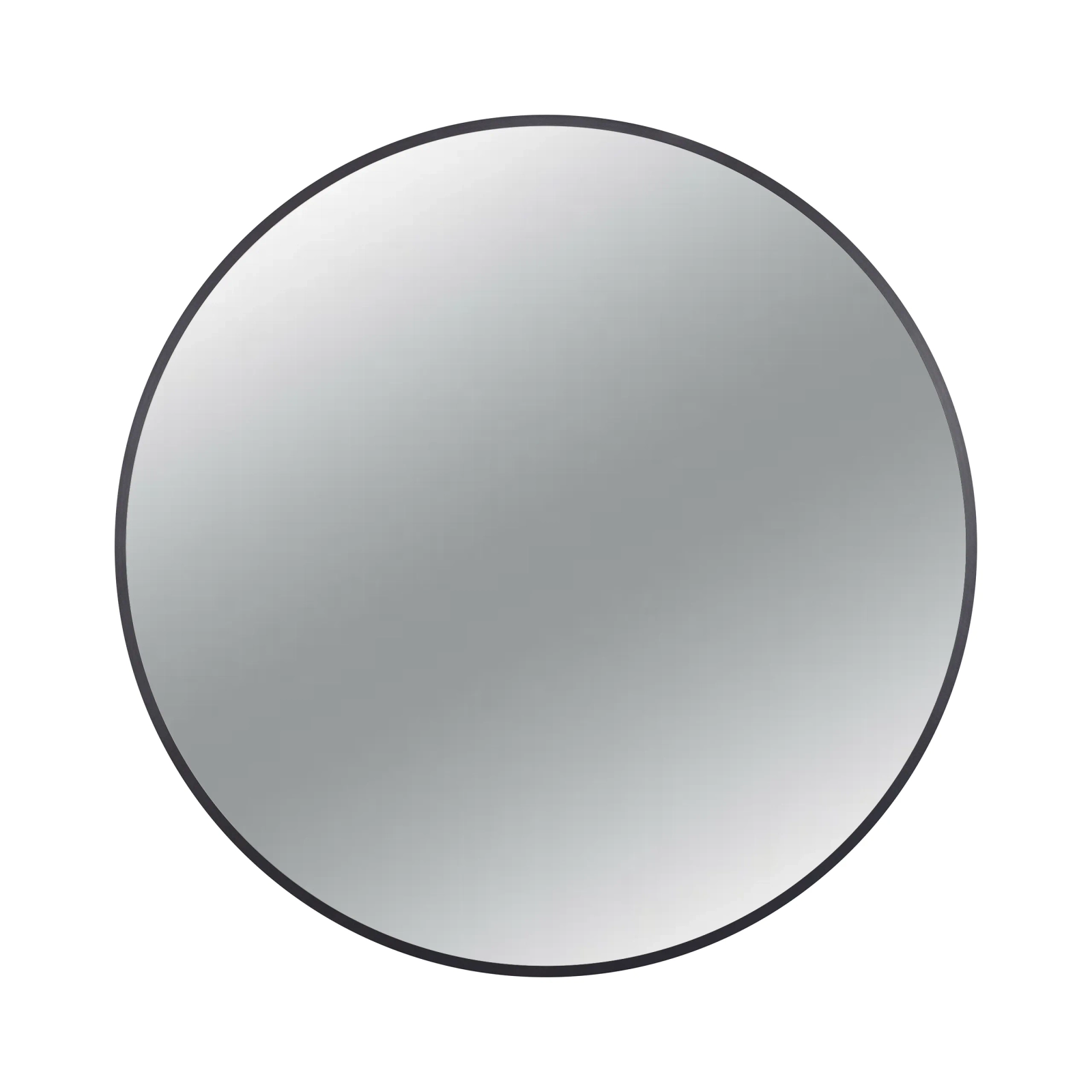 Oglinzi - Oglindă rotundă de perete CORINA cu ramă neagră Ø 60 cm