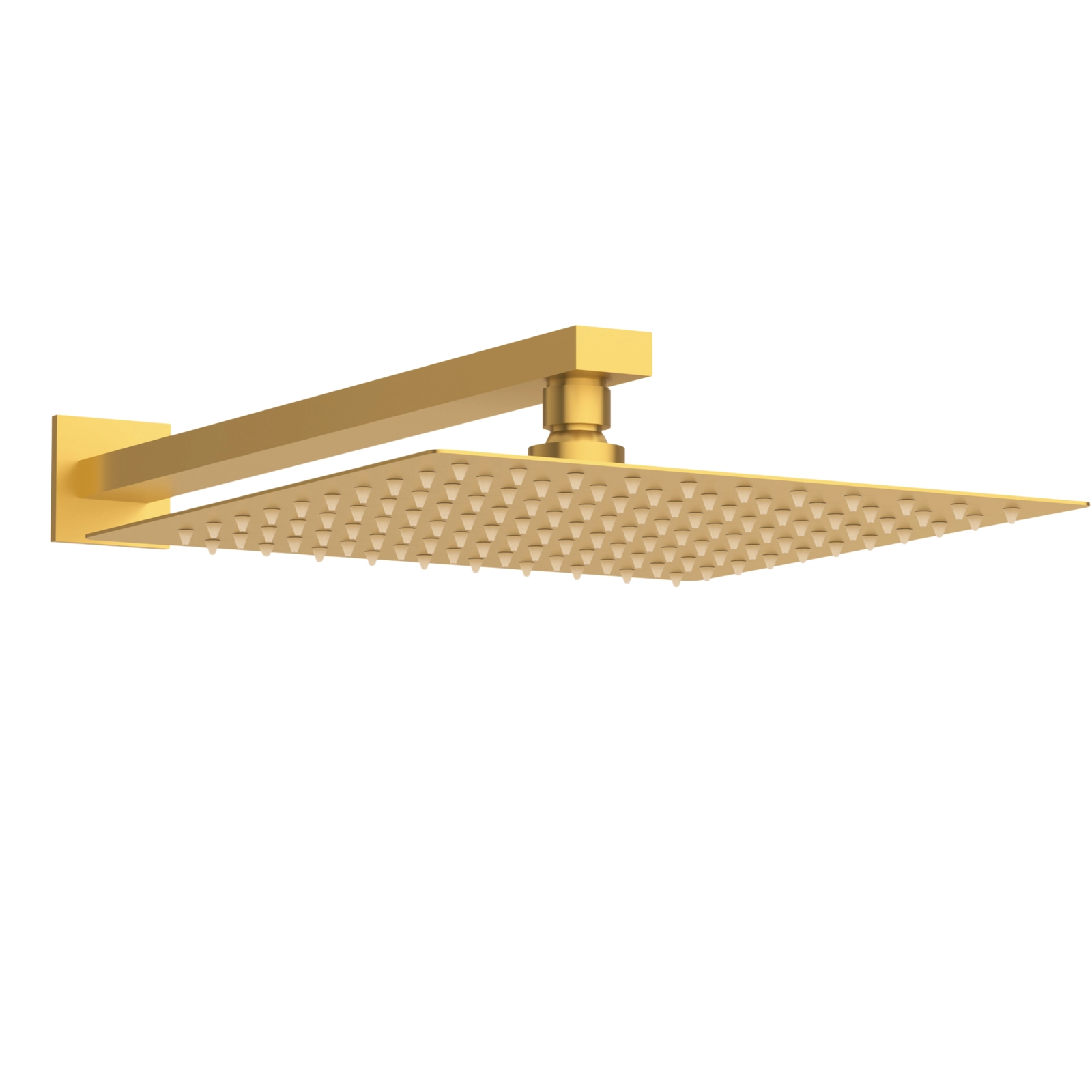 Pălărie de duș tip ploaie Balneo CASCADE, pătrată, 25 cm, auriu [1]