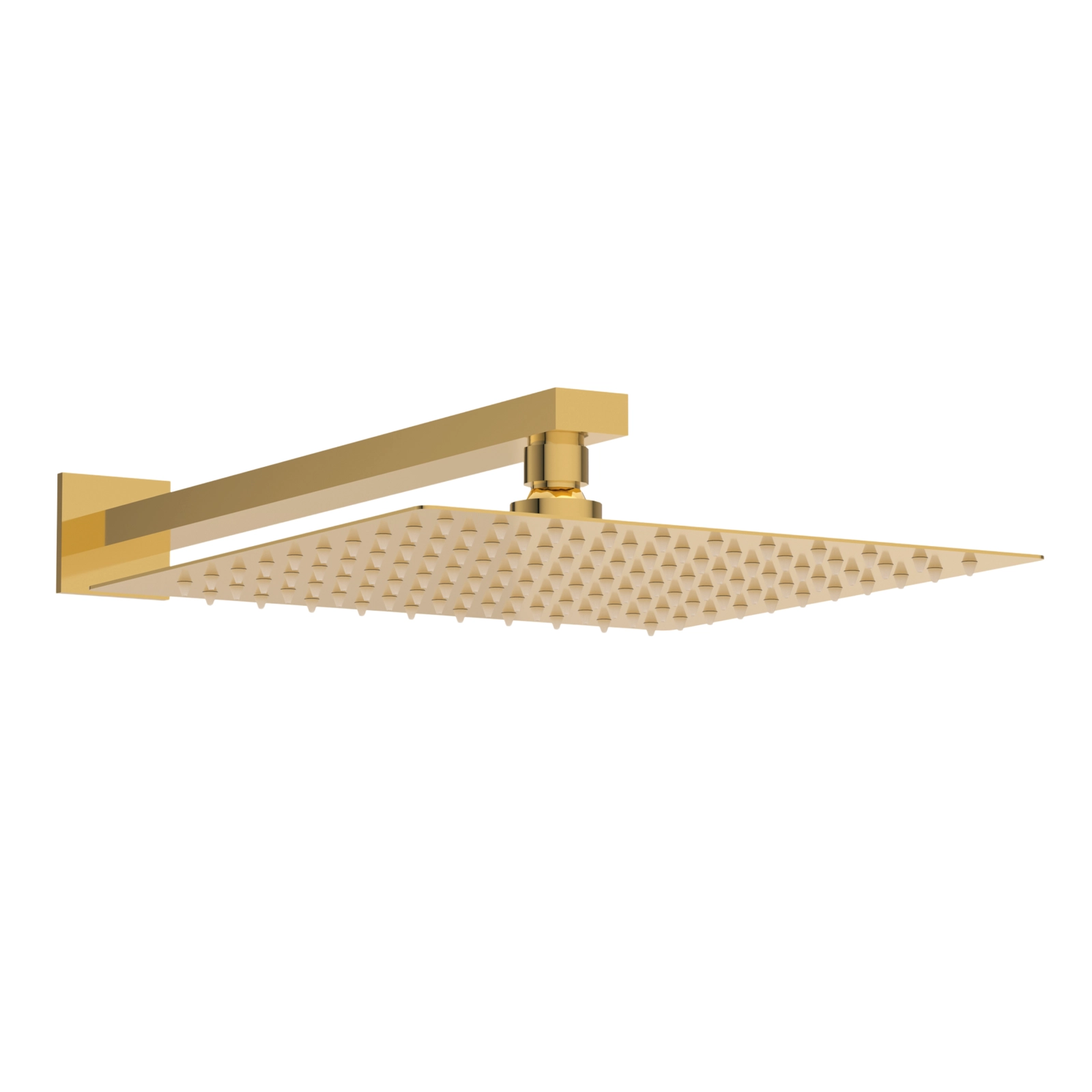 Pălărie de duș tip ploaie Balneo CASCADE, pătrată, 25 cm, auriu lucios [1]