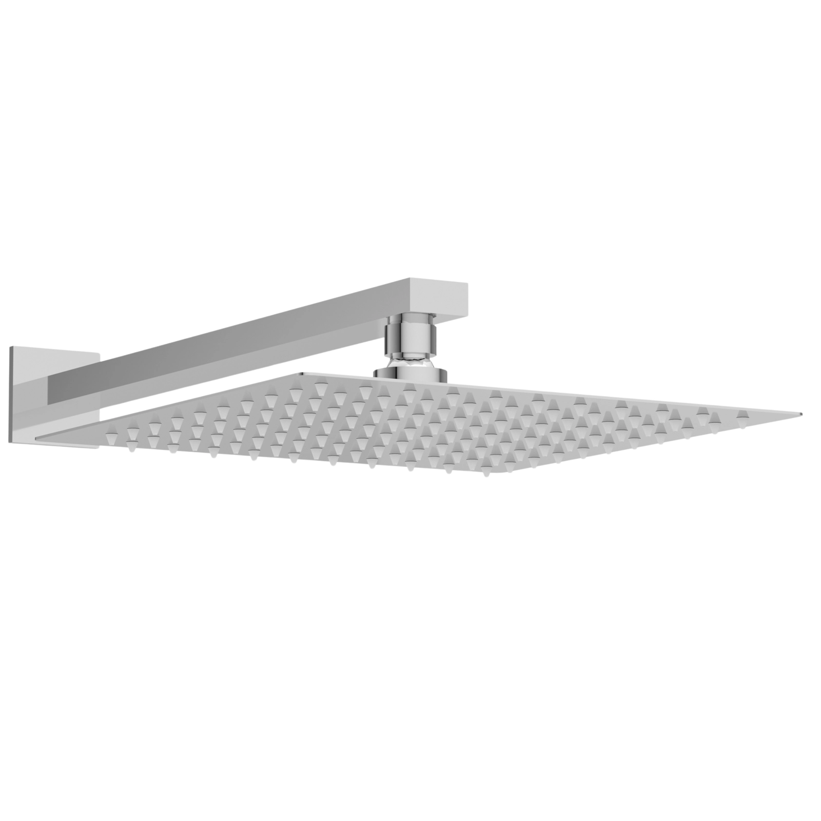 Pălărie de duș tip ploaie Balneo CASCADE, pătrată, 25 cm, crom [1]