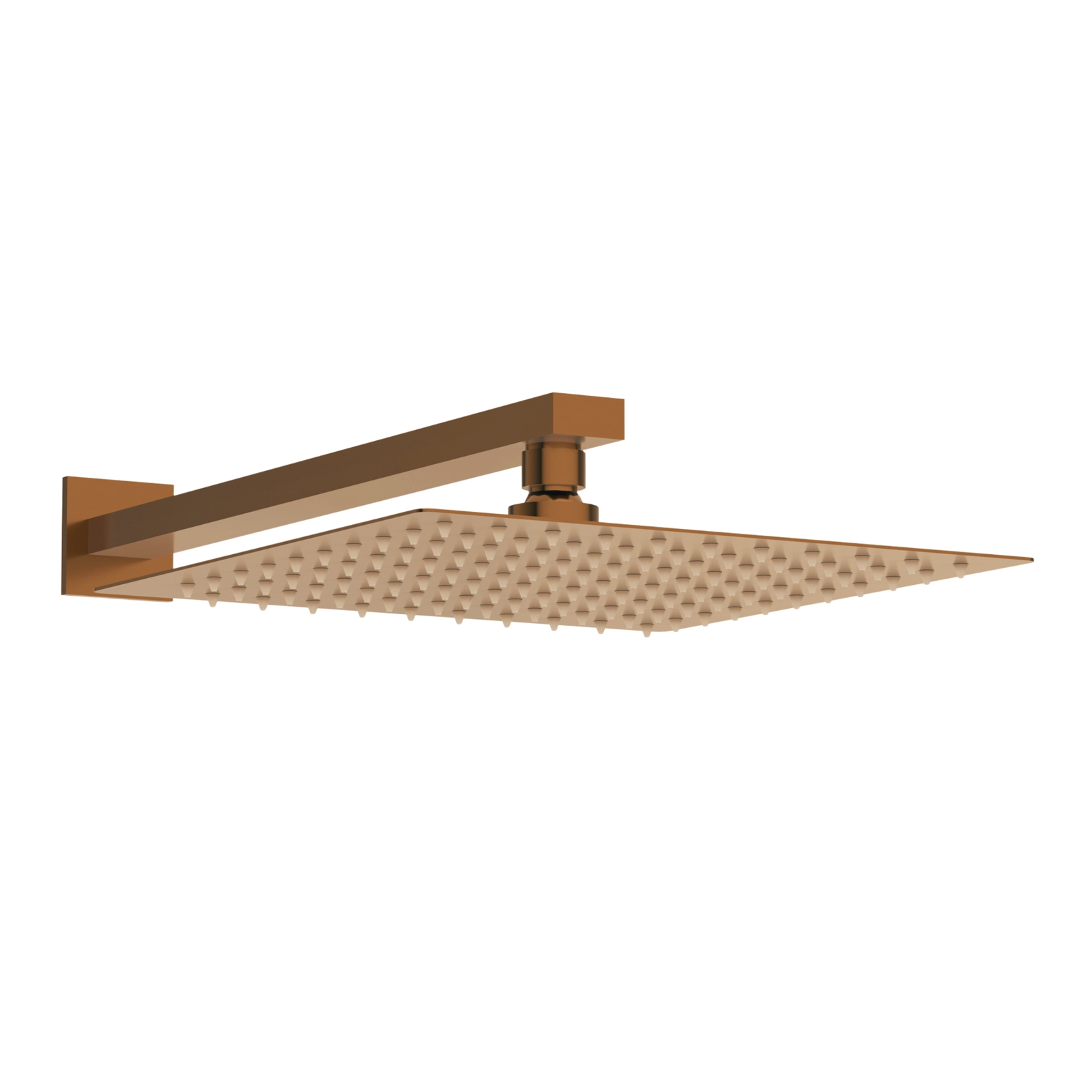 Pălărie de duș tip ploaie Balneo CASCADE, pătrată, 25 cm, cupru [1]
