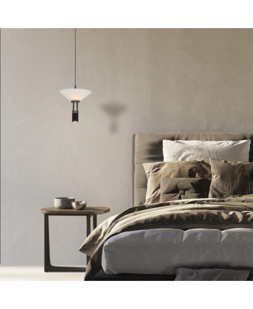 Lustre si pendule - Pendul LED, 10W, 3000K, din aluminiu, negru, Zambelis Lights 23198