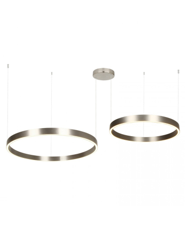 Lustre si pendule - Pendul LED, 118W, 3000K, din aluminiu, acril, nichel, Zambelis Lights 25373