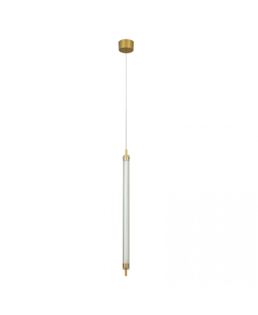 Lustre si pendule - Pendul LED, 20W, 3000K, auriu periat, Zambelis Lights 25168
