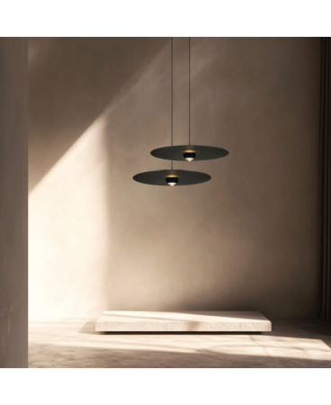 Lustre si pendule - Pendul LED, 21W, 3000K, negru nisipiu, Zambelis Lights 2587