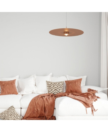 Lustre si pendule - Pendul LED, 21W, 3000K, nisipiu, roșu, cărămiziu, Zambelis Lights 2586