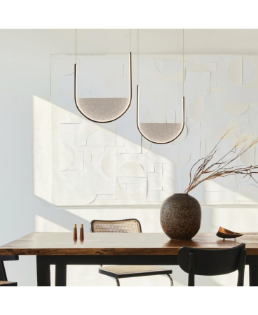 Lustre si pendule - Pendul LED, 28W, 3000K / 4000K, negru, gri, Zambelis Lights 23164