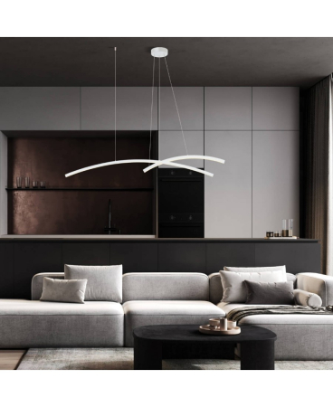 Lustre si pendule - Pendul LED, 41W, 3000K, alb, Zambelis Lights 20129