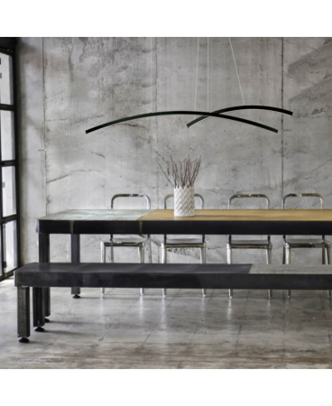 Lustre si pendule - Pendul LED, 41W, 3000K, negru, Zambelis Lights 20130
