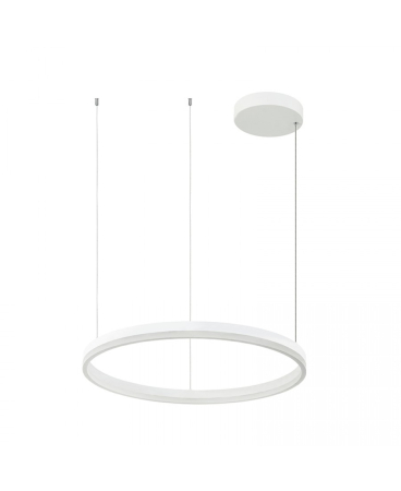 Lustre si pendule - Pendul LED, 43W, 3000K, din aluminiu, alb, Zambelis Lights 20261
