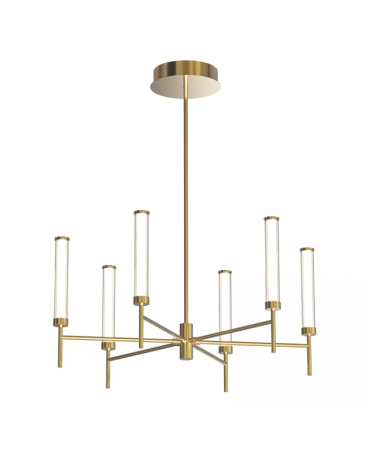 Lustre si pendule - Pendul LED, 46W, 3000K, auriu periat, Zambelis Lights 25449