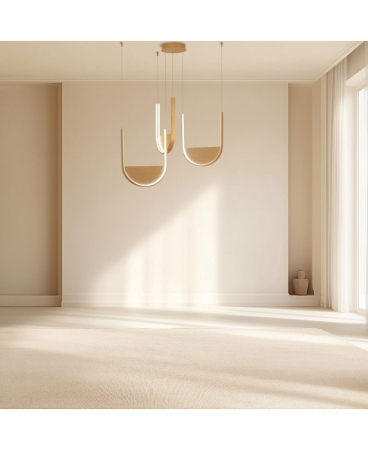 Lustre si pendule - Pendul LED, 54W, 3000K / 4000K, auriu, șampanie, Zambelis Lights 23169