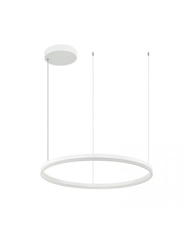 Lustre si pendule - Pendul LED, 57W, 3000K, din aluminiu, alb, Zambelis Lights 20263
