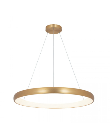Lustre si pendule - Pendul LED, 60W, 3000K, din aluminiu, auriu periat, Zambelis Lights 2062