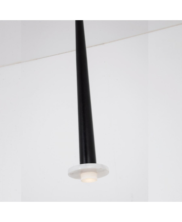 Lustre si pendule - Pendul LED, 6W, 3000K, din marmură, aluminiu, negru, Zambelis Lights 22110
