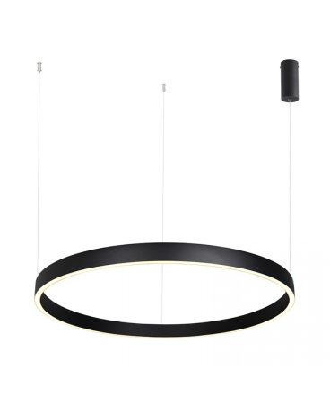Lustre si pendule - Pendul LED, 70W, 3000K, din aluminiu, acril, negru, Zambelis Lights 25368