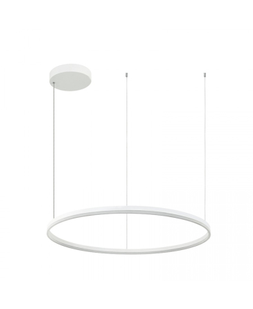 Lustre si pendule - Pendul LED, 83W, 3000K, din aluminiu, alb, Zambelis Lights 20265