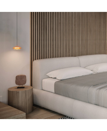 Lustre si pendule - Pendul LED, 9W, alb, negru nisipiu, roșu, Zambelis Lights 25346