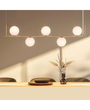 Lustre si pendule - Pendul, max. 15W, 5 x E14, auriu, Zambelis Lights 1998