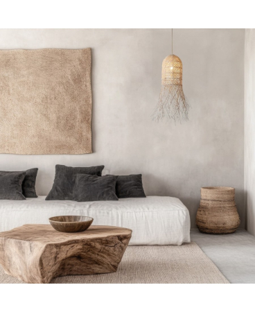 Lustre si pendule - Pendul, max. 20W, E27, din ratan, natural, Zambelis Lights 23196