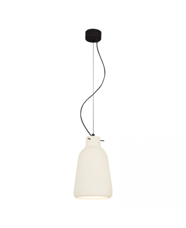 Lustre si pendule - Pendul, max. 40W, E27, din ceramică/argilă, alb, Zambelis Lights 22236