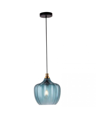 Lustre si pendule - Pendul, max. 40W, E27, din sticlă, albastru, Zambelis Lights 19175