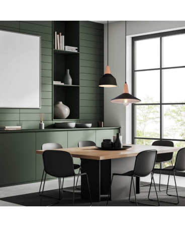 Lustre si pendule - Pendul, max. 40W, E27, negru, Zambelis Lights 180085