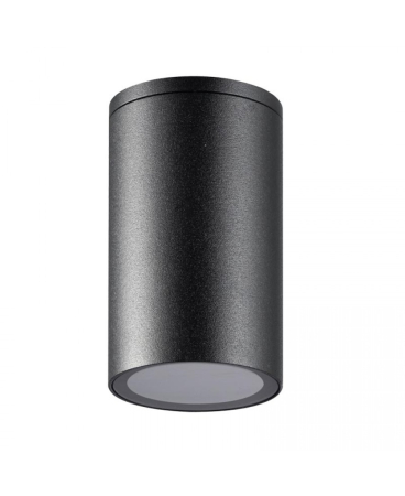 Plafoniere exterior - Plafonieră de exterior, max. 7W, GU10, negru, Zambelis Lights E219