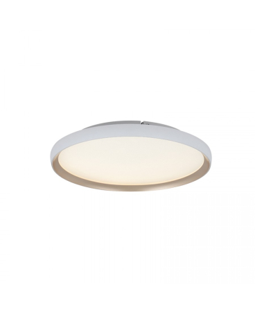Plafoniere - Plafonieră LED, 20W, 2700K / 3000K / 4000K, din aluminiu, acril, auriu, alb mat, Zambelis Lights 25185