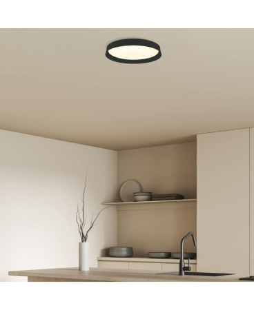 Plafoniere - Plafonieră LED, 20W, 3000K, negru, Zambelis Lights 22128